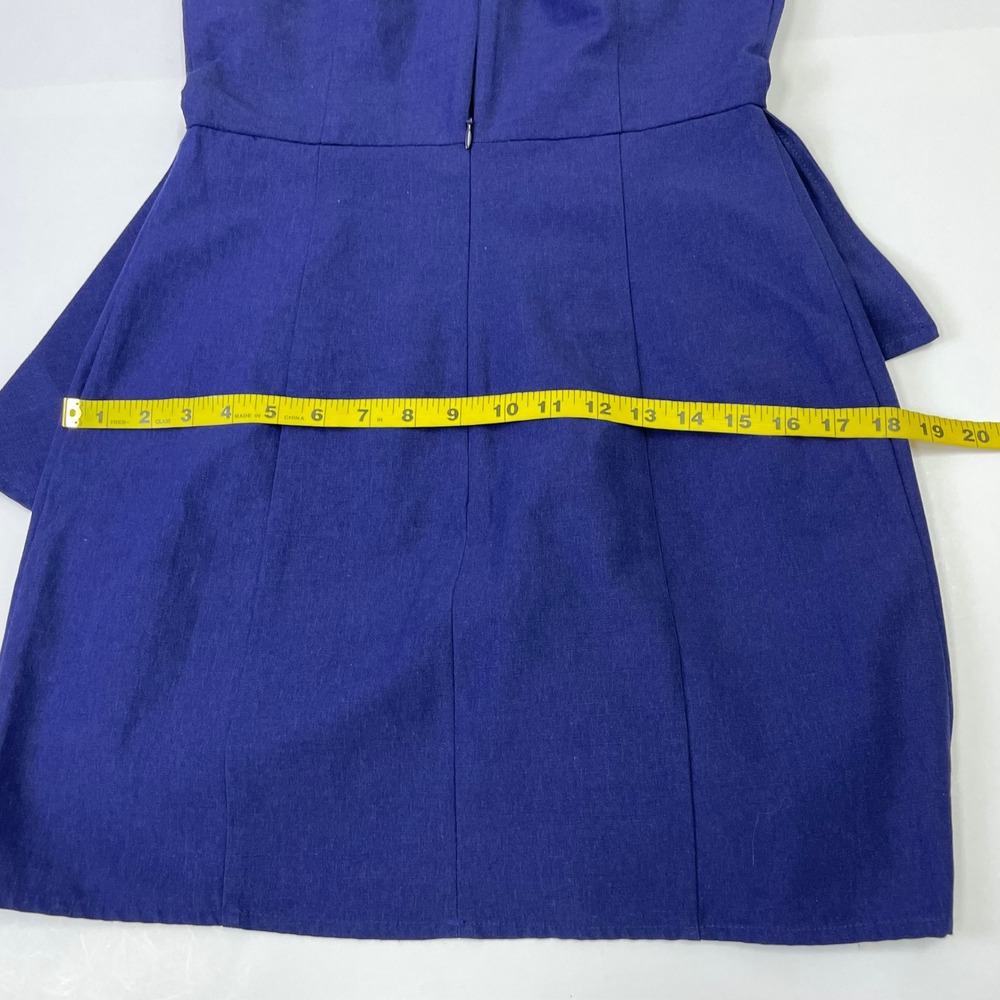 NWT Keepsake The Label Halter Navy Blue FitFlare Ruffle Mini Dress M Bridesmaid - Picture 16 of 16